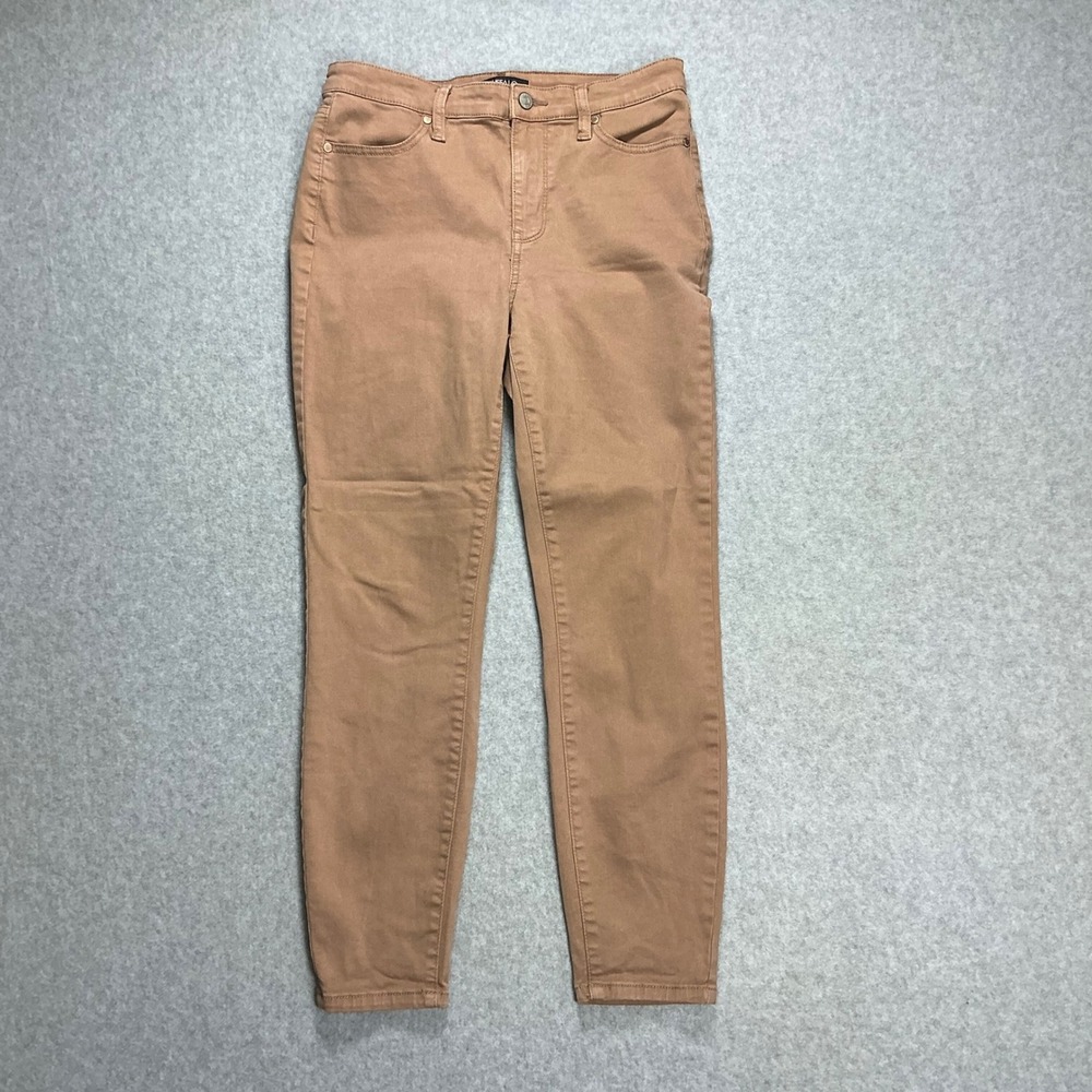 Buffalo David Bitton Havana High Rise Ankle Skinny Jeans Tan Brown 4/27